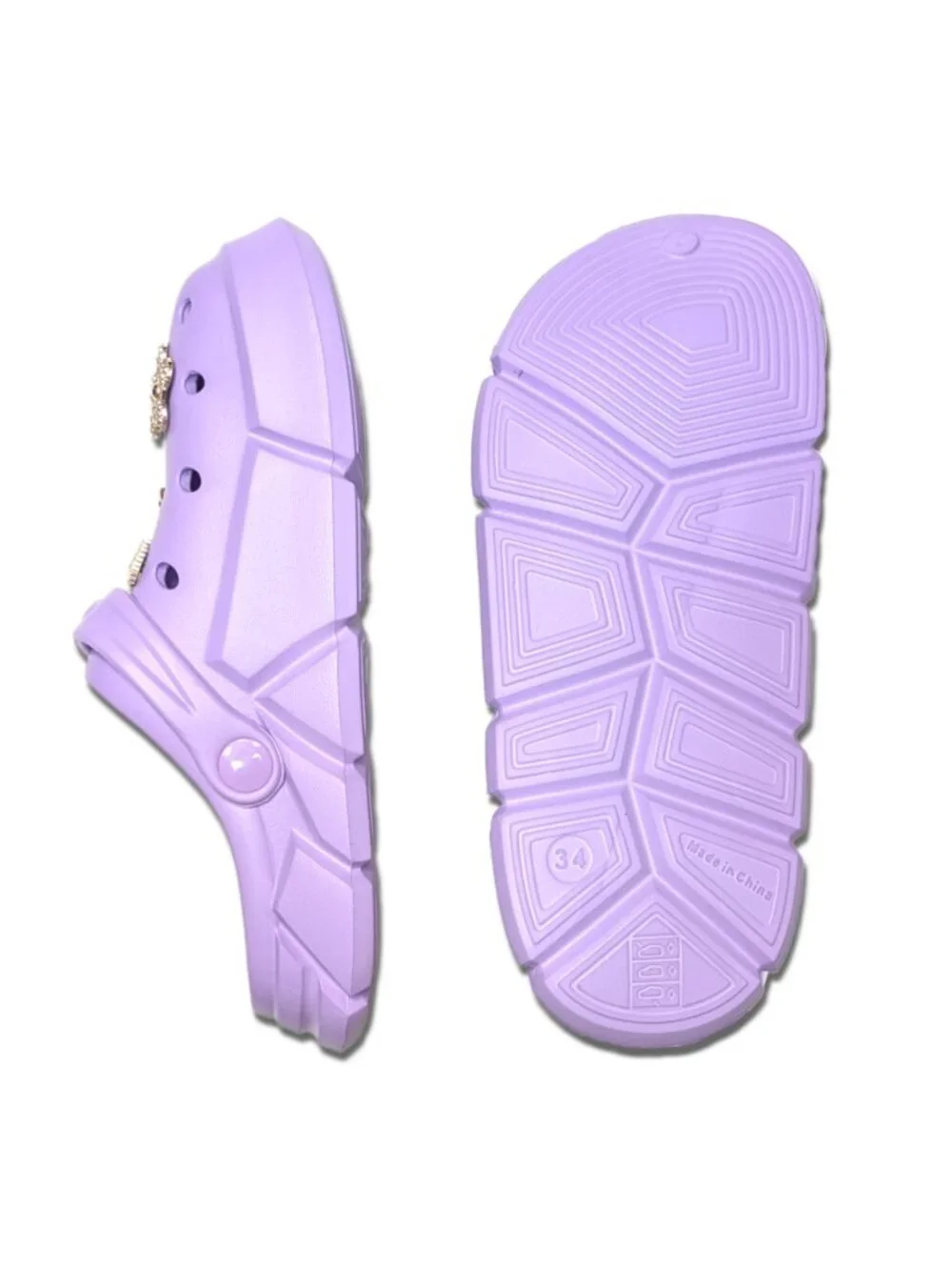 GIRL'S PURPLE CLOGS - Accessories Included, Little & Big Kids' (C11-J4)